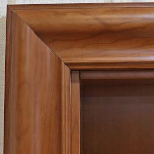 Quality 3 Panel Composite HDF Wood Doors Oak Carved Flower Design For Living Room wholesale