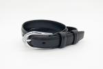 Genuine Leather Rhinestone Buckle Belt , Soft Leather Belt 2.4cm Width