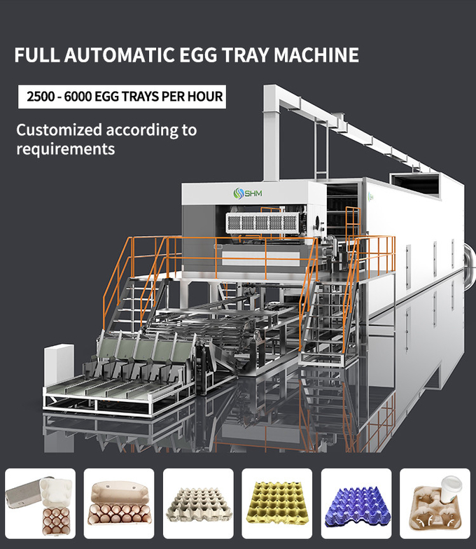 Disposable Paper Tray Making Machine Automatic Molded Pulp Machine