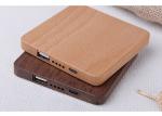7800mAh Carved Wood Power Bank Customized Design Silk Screen Logo