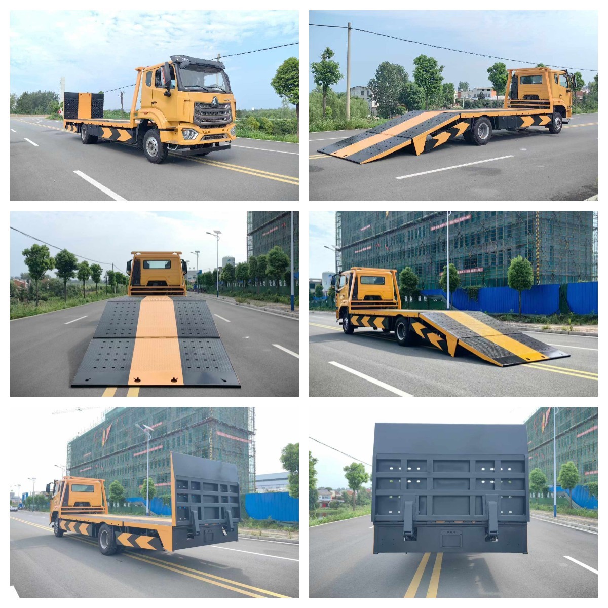 6 Wheels Sinotruck Howo Wrrcker Bed Winch Support Excavator Loading Road Rescue Truck