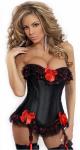 Ajustable Black hourglass corset