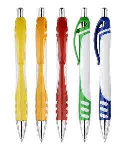 Quality jump style promotional plastic advertising ball point pen wholesale
