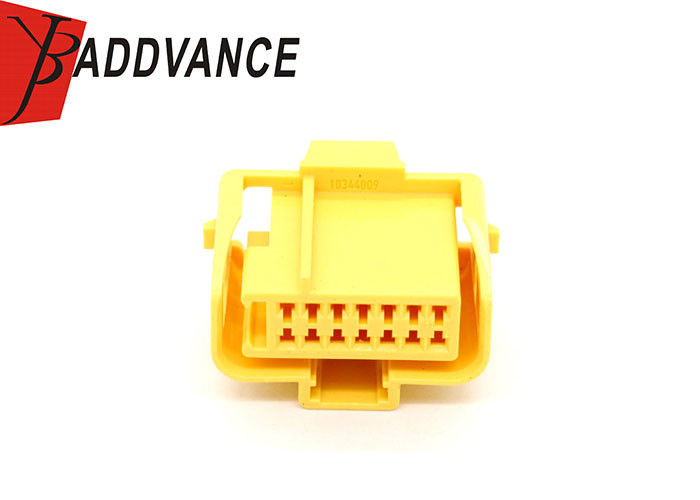 10340790 14 Pin Automotive Electrical Connectors Female Kostal Yellow