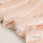 Spandex Polyester Pink Velvet Fabric 150D 288F 240gsm