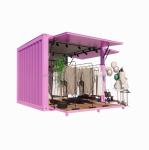 Hotel Promotion 10ft Pop-up Container Clothing Store with Steel Frame and