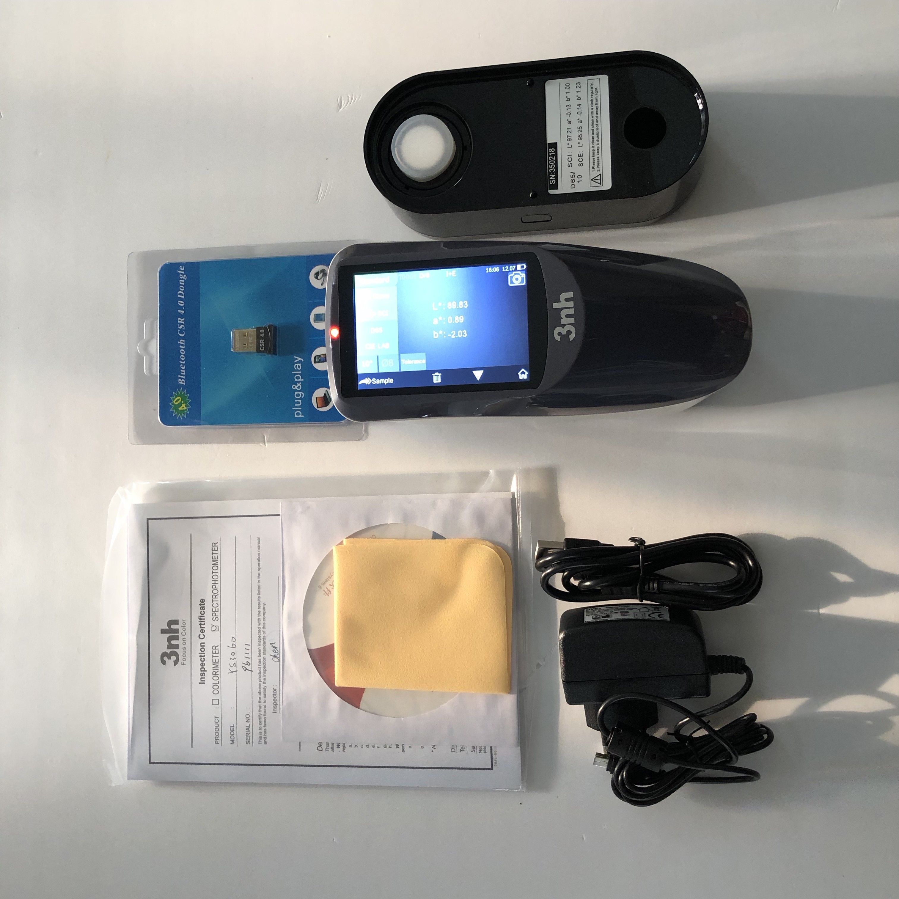 Color Measurement 3nh Spectrophotometer YS4560 45/0 Compared To Konica Minolta CM25CG