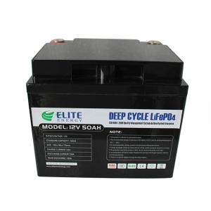 Quality 50Ah 12V LiFePO4 Battery Solar LED Light Lithium Rechargeable Battery wholesale