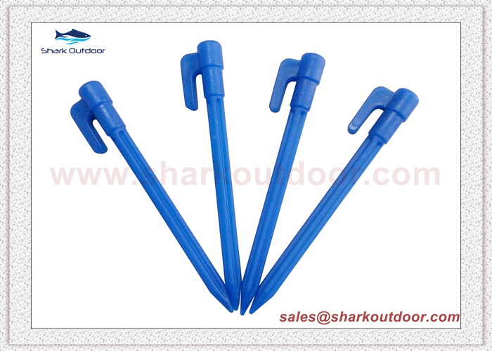 Hot selling lightweight plastic tent peg for beach tent large tent 6 in.