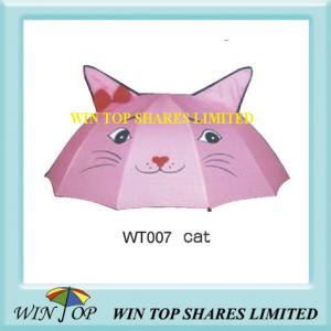 Quality 18&quot; Manual New Kitty Cat Umbrella wholesale