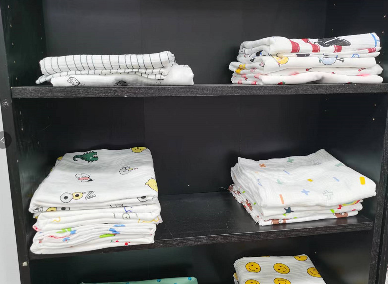 Three Layer 150gsm Woven Cotton Gauze Material Fabric Gauze Swaddle Blanket