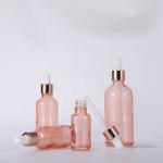 Empty Essential Oil Bottles 10ml 20ml 30ml 50ml 100ml Rose Gold Glass Dropper