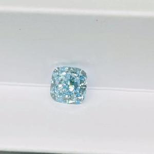 Quality VS1 Cushion Brilliant Cut CVD Lab Grown Blue Diamonds 3.2ct-3.6ct wholesale