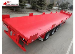 Quality Heavy Duty Long Flatbed Semi Trailer 12R22.5 Radial Tyres For Cargo wholesale