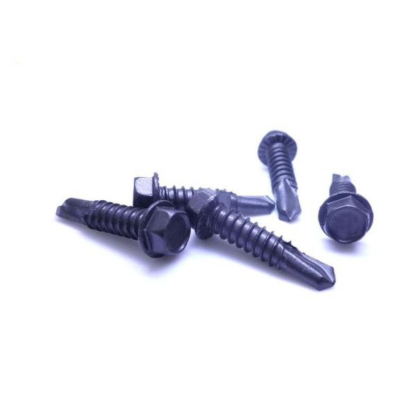 SUS 410 Stainless Steel Hex Flange Serrated Head Self Drilling Screw Ruspert