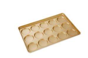 Quality 15 Cavity 600x400x30mm PTFE Hamburger Bun Baking Pan wholesale