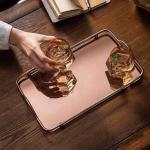 Nordic Stainless Steel 20.5cm Width Tea Set Serving Tray