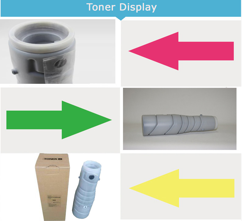 Black Konica Minolta Toner MT502A , D1450 / D1470 / D1550 Copier Toner Cartridge