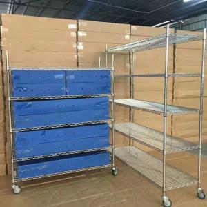 Quality Powder Coating Commercial Shopping Trolley 250 Kgs Per Layer Customer Logo wholesale