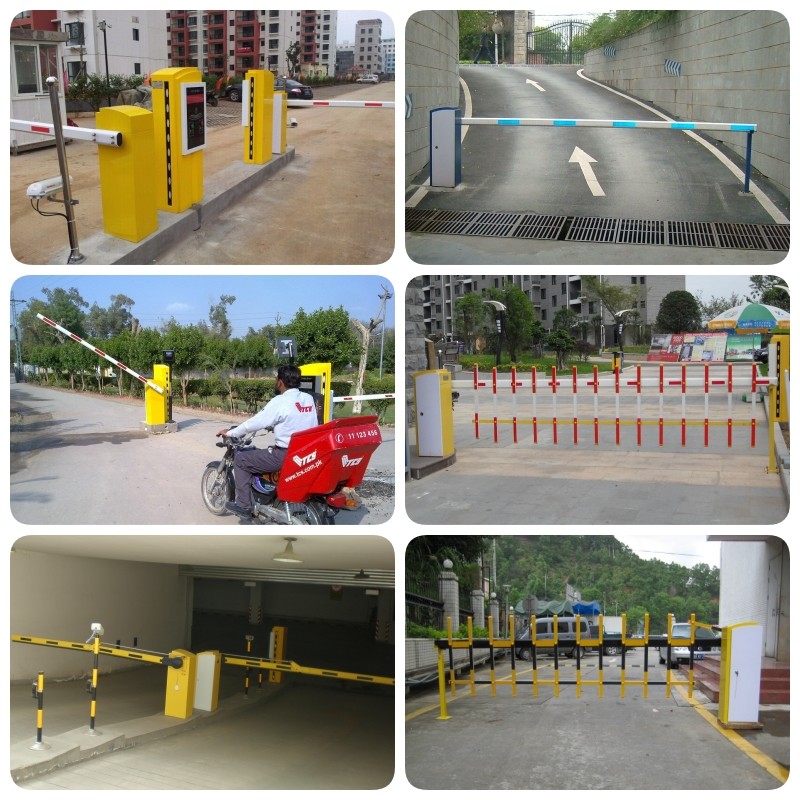 Automatic Security Boom Gate Barrier , Parking Boom Gate With 3-6m Straight Arm