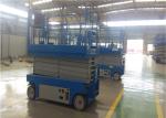 Outdoor 32ft Electric Scissor Lift , Aerial Lift Equipment Front Wheel Drive