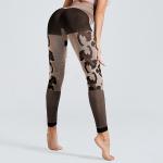 2019 Woman Fitness Leopard Grain Mesh Yoga Leggings Seanmless Or Top