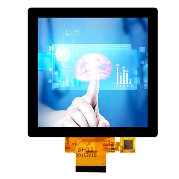 4 Inch Square LCD Display 40 Pin Square Touch Screen 480X480 With PCAP Touch