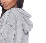 ODM Washed Drawstring Hoodie Youth Women Pullover Hoodie 100 Cotton