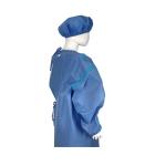 Breathable Medical Isolation Gown Level 3 , Blue Disposable Coveralls