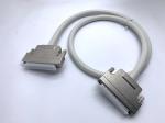 Custom Grey SCSI Connector Cable 68 Pin 100 Pin Male Cable Ul20276 28awg Cable