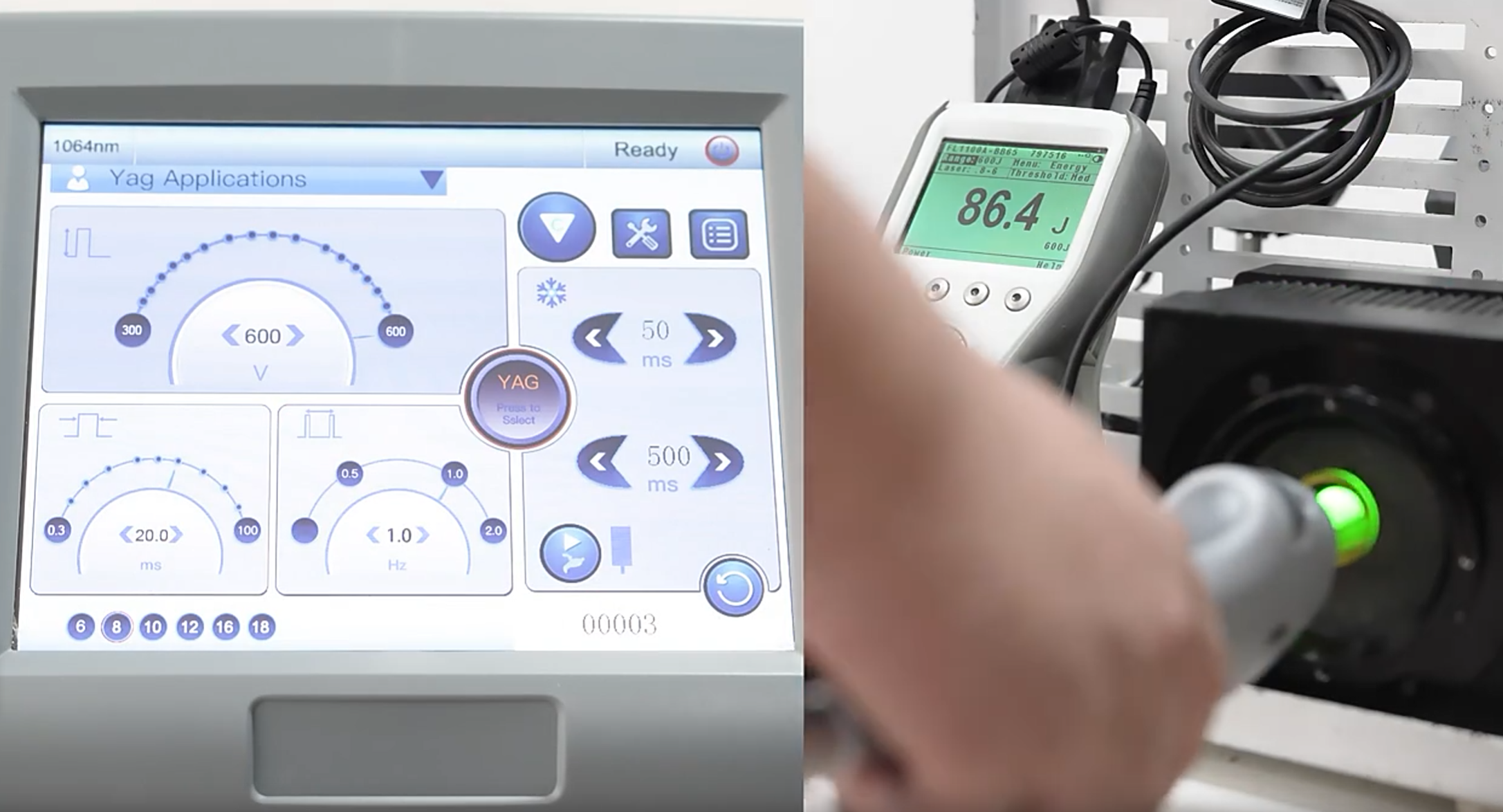 Permanent ND YAG Alexandrite Laser Machines 755nm Long Pulse For Women