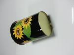 Tinplate Cylindroid Metal Tin Bucket For Candle / Cosmetic Packing