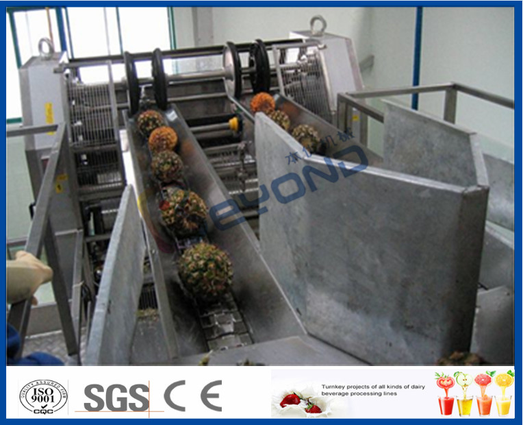 Stainless Steel Automatic CIP Cleaning Pineapple Processing Line with Aseptic Filling Machine