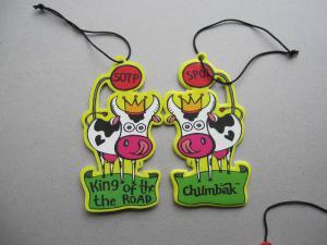 Quality logo made hanging air freshener,lower price advertising gift wholesale