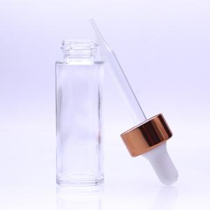 Quality Portable Clear Glass 15ml 0.5oz Serum Dropper Bottles wholesale