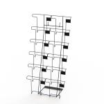 Collapsible 12Wire Pockets Floor Display Stand For Calendar