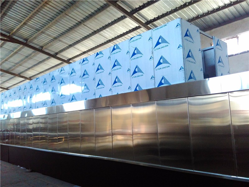 Low Noise Level 30m Biscuit Baking Tunnel Oven Gas Tunnel Oven
