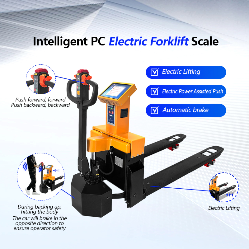 12 Inch Touchscreen Display Weighing Forklift Scale with Intelligent Electric Android