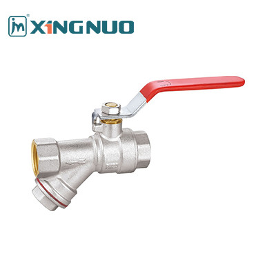 Y Tape Forged Body Female And Female Threaded Brass Ball Valve 3 Way 1/2 Inch 3/4 Inch