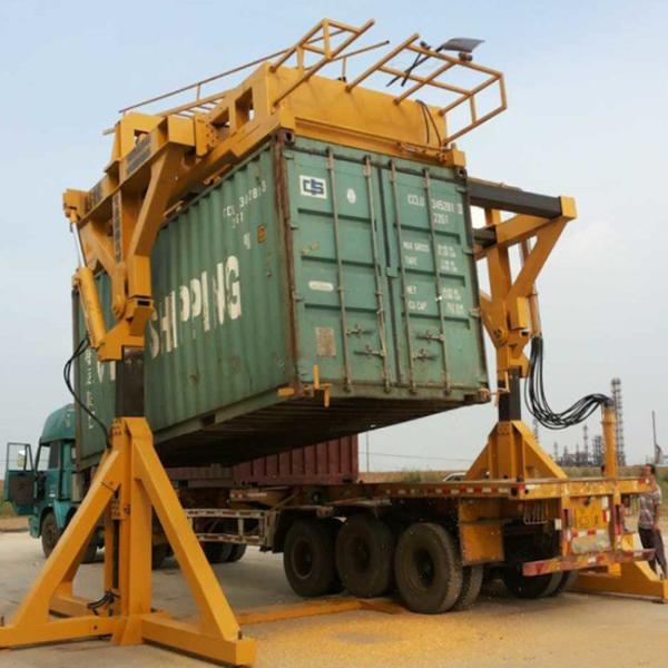 0-90degrees / 0-180degrees Container Flipper Machine Carbon Steel Single Flip