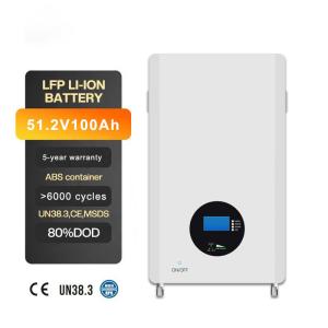 Quality 5000 Cycles Life Wall Mounted Energy Storage Battery 5~10kWh IP65 wholesale