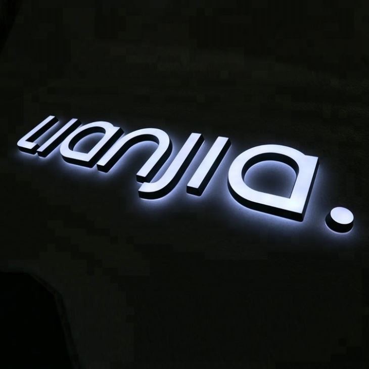 Custom LED Backlit Acrylic Sign Three Dimensional effect Long life cycle