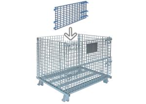 Quality Standard Collapsible Wire Container Industrial Wire Bins 30 Inch Wide X 28 Inch High wholesale