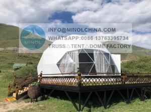 Quality Heat Proof Outdoor Geo Glamping Dome Tent For 2 Person wholesale