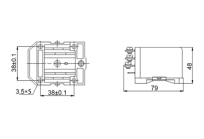 JQX58 WJ180 60A 110VDC voltage relay module for AC Stabilizer