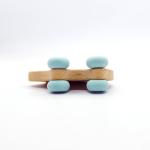 BPA Free Imported Beech Wooden Silicone Teether Customized Colors