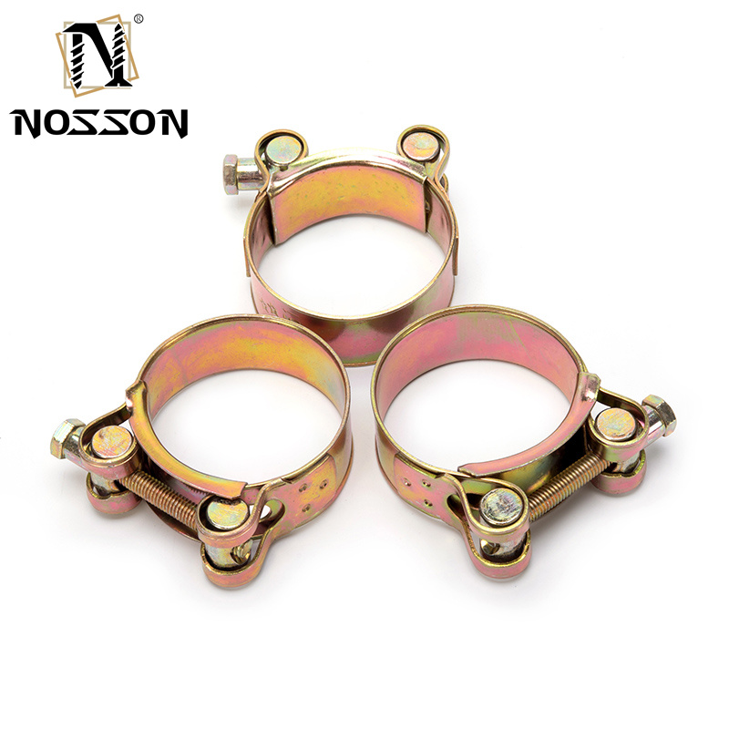 Heavy Duty Clamp Metric GB Standard T-Bolt Hose Clamp Adjustable Single Stainless Steel 304 for Mining Measurement System