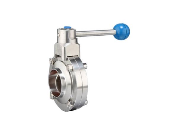 SMS Stainless Steel Sanitary Valves Weld To Thread Sanitary Butterfly Valves