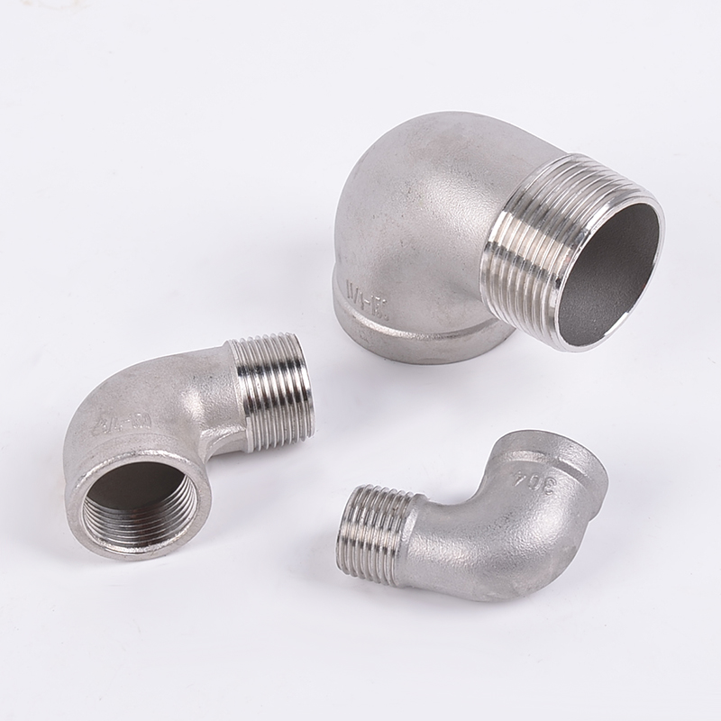 Round Head Code 90 Degree Street Elbow for NPT Male and Female Thread Connection Joint
