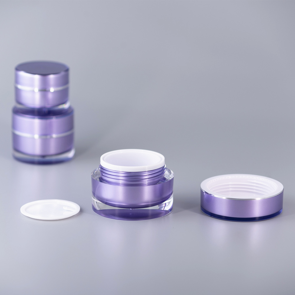 Eco Friendly Portable Containers 5ml 10g 20g Face Cream Jar Traveling Plastic Pot Jars for UV Nail Gel Cosmetic Packaging